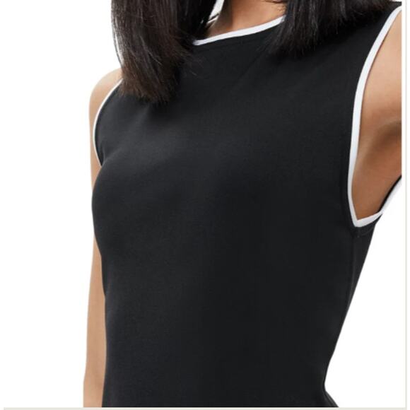 ALICE + OLIVIA WOMENS 8 EDRIS SLEEVELESS MINI DRESS BLACK COCKTAIL PARTY NEW - Picture 4 of 15